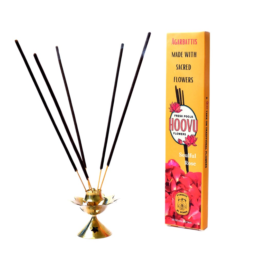 
                  
                    Agarbatti - Soulful Rose (Pack of 3) - Kreate- Pooja Needs
                  
                