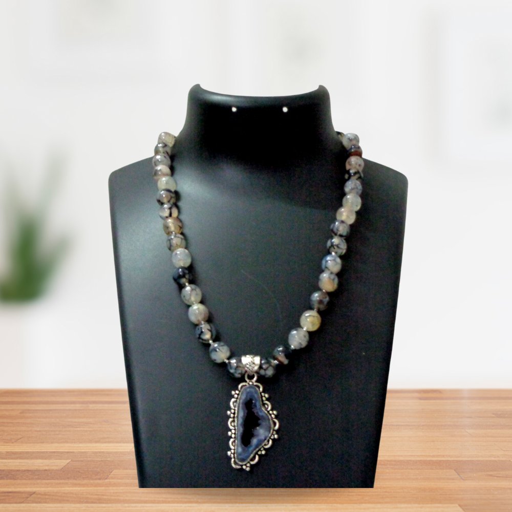 Agate Bead Necklace - Kreate- Jewellery Sets