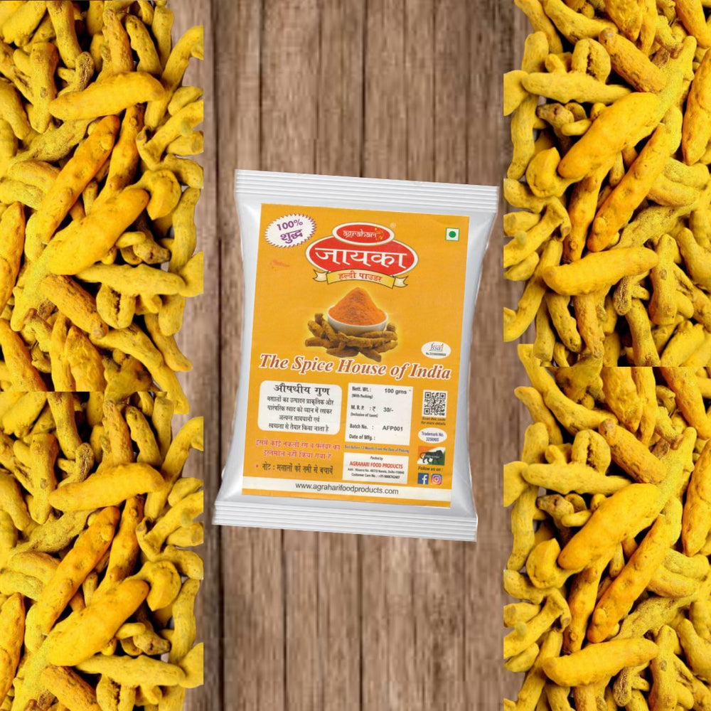 
                  
                    Agrahari Jayaka Haldi Powder (100g) - Kreate- Spices & Masalas
                  
                