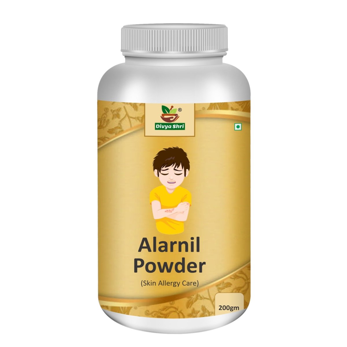 Alarnil Skin Care Anti-fungal Ayurvedic Powder for Skin Itching, Ring Worms, Psoriasis, Eczema, Pregnancy Stretch Marks, Crack on Heels and Hands, Allergy and All Type of Skin Disease - Kreate- Skincare