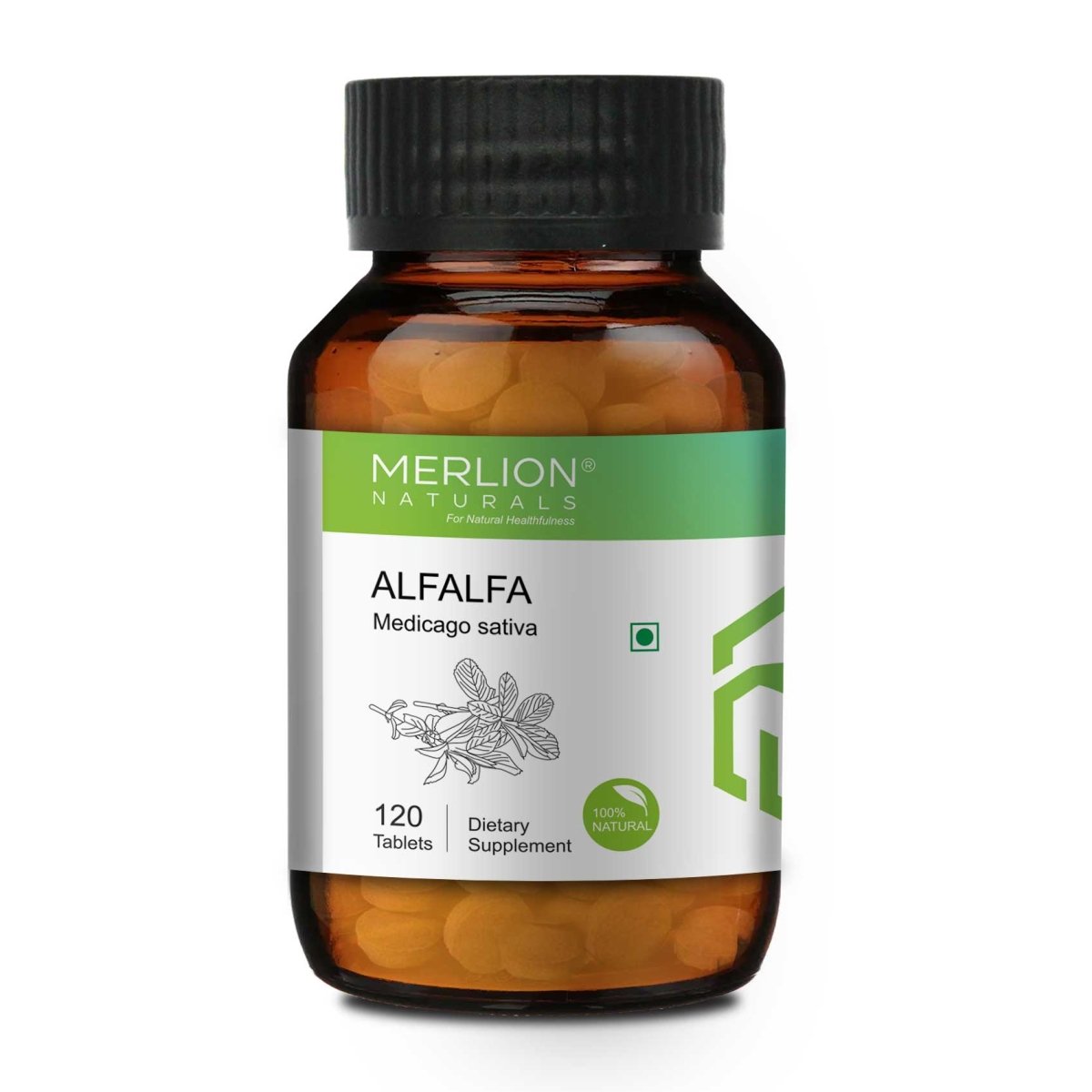 Alfalfa Tablets 500mg (120 Tablets) - Kreate- Immunity Boosters