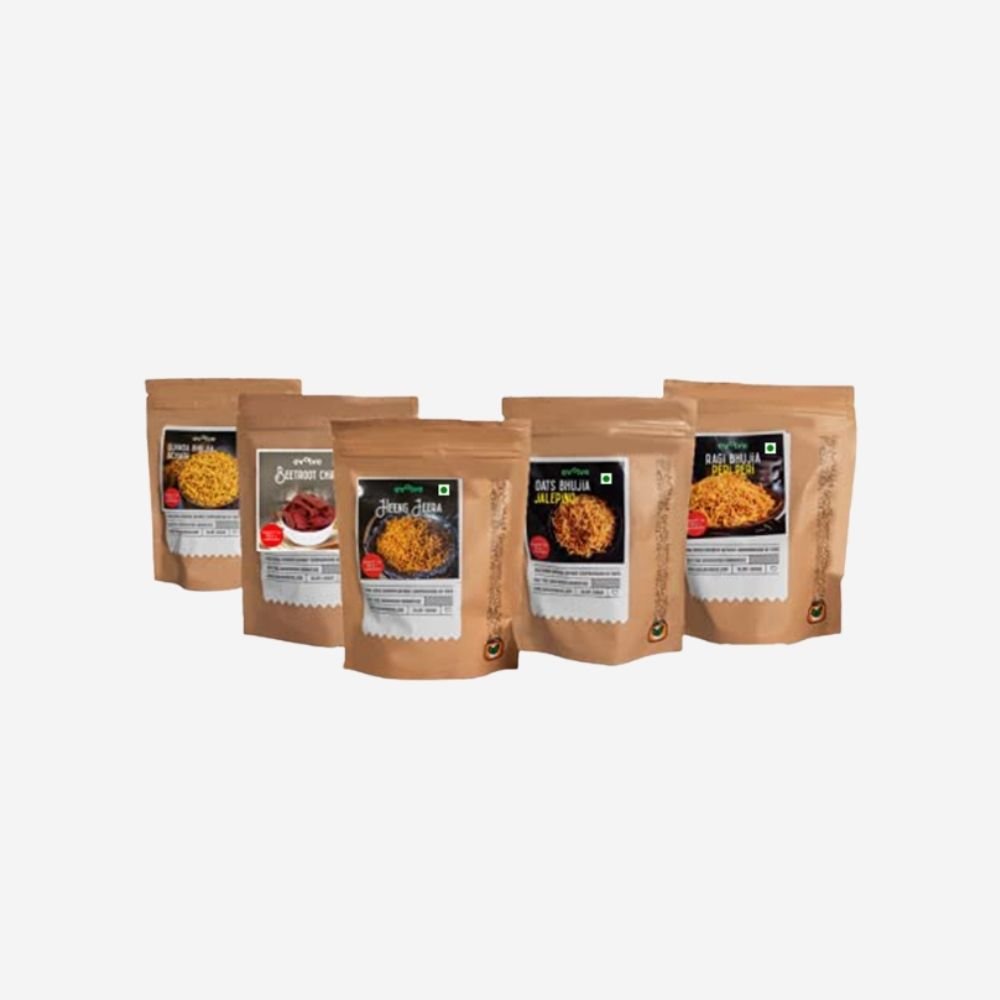 All Healthy Bhujia Combo (Pack of 5) - Kreate- Munchies