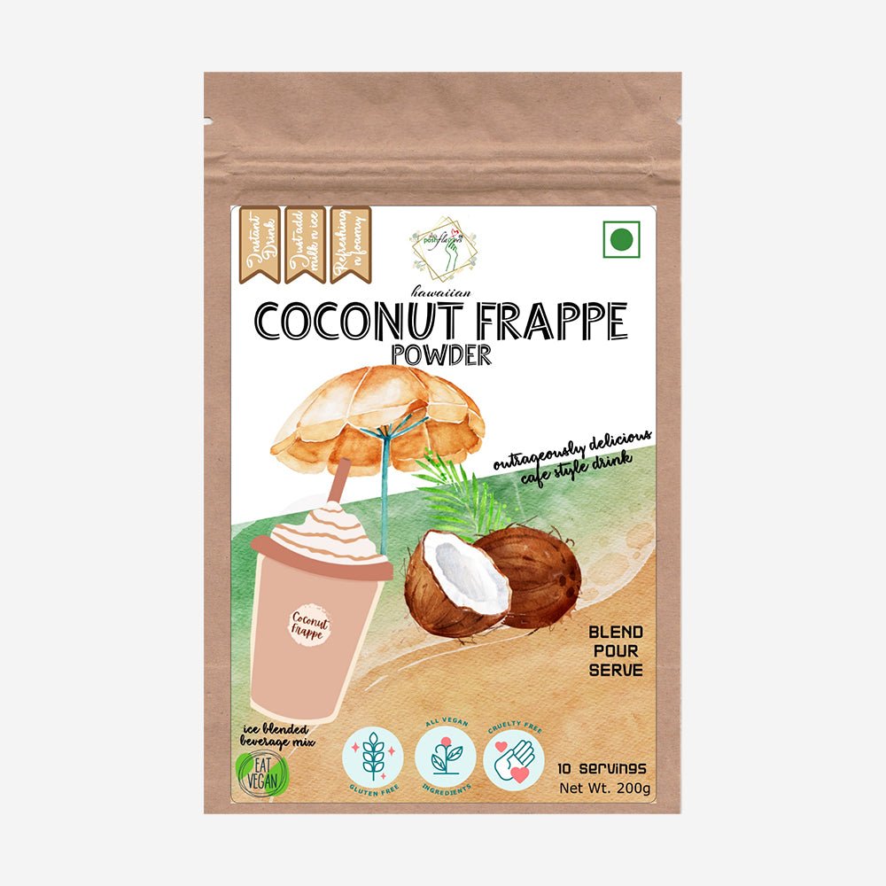 Alla's Posh Flavors™ Hawaiian Coconut Frappe Premix (200g) - Kreate- Sharbats & Concentrates