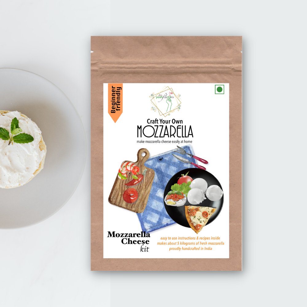 Alla's Posh Flavors Mozzarella Cheesemaking Kit - Kreate- Dairy