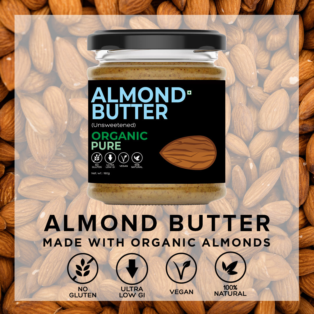 
                  
                    Organic Almond Butter (Unsweetened) (180g)
                  
                