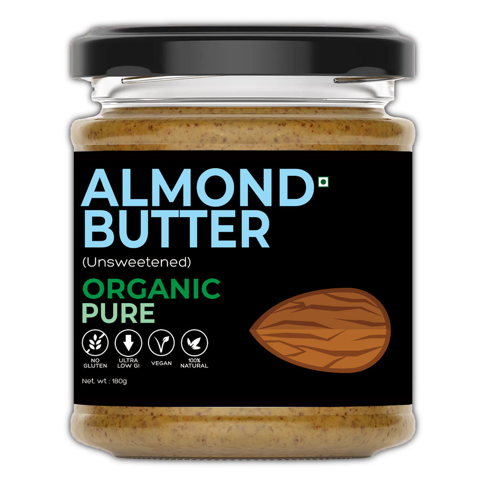 Organic Almond Butter (Unsweetened) (180g)