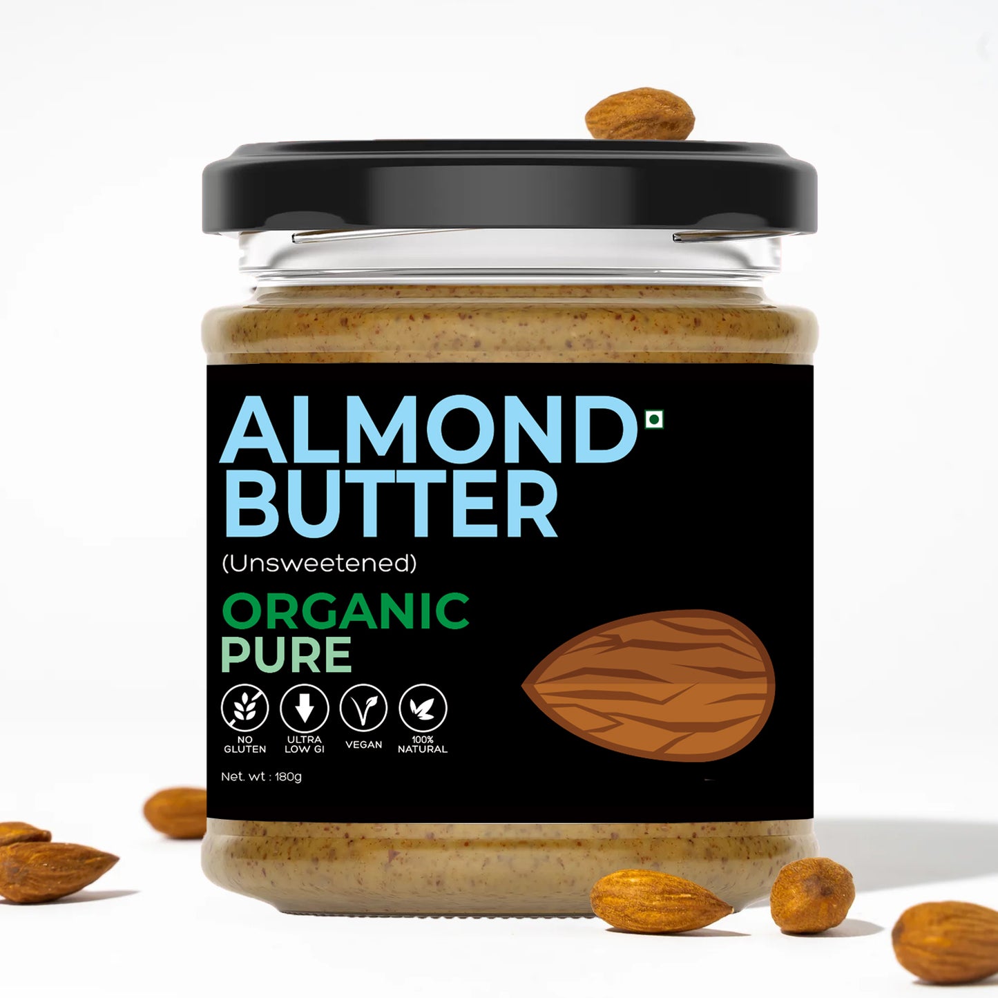 
                  
                    Organic Almond Butter (Unsweetened) (180g)
                  
                