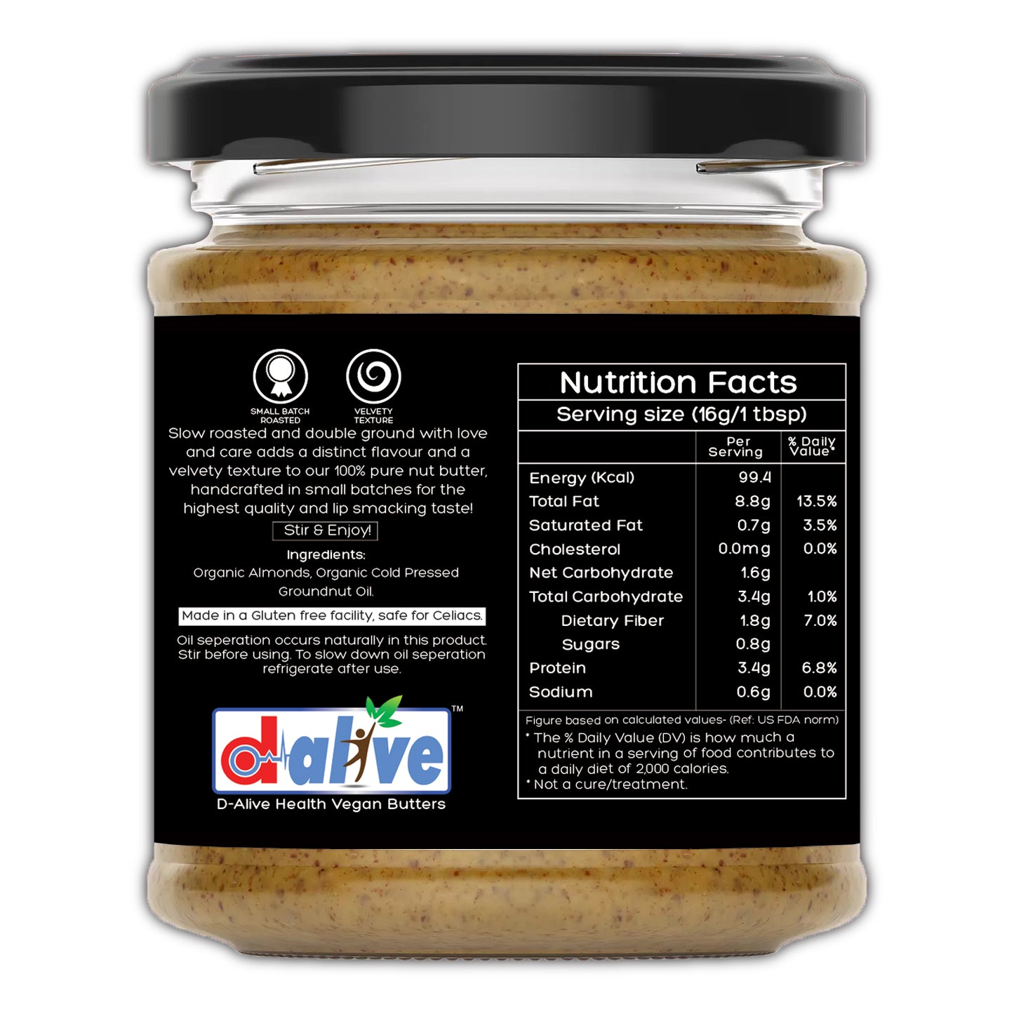 
                  
                    Organic Almond Butter (Unsweetened) (180g)
                  
                