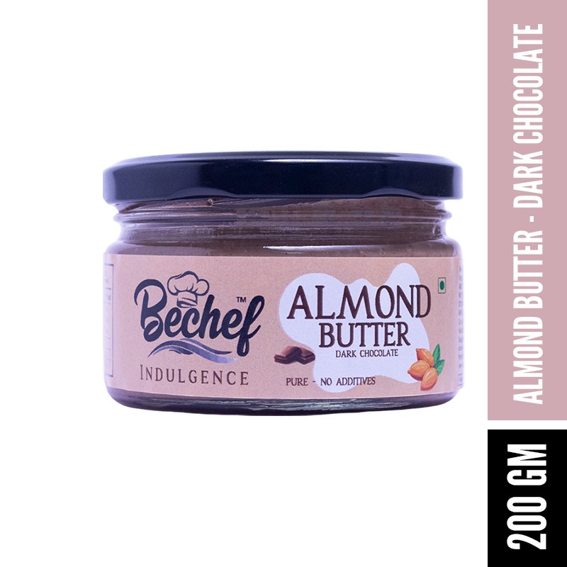 Almond Nut Butter Dark Chocolate (200g) - Kreate- Spreads