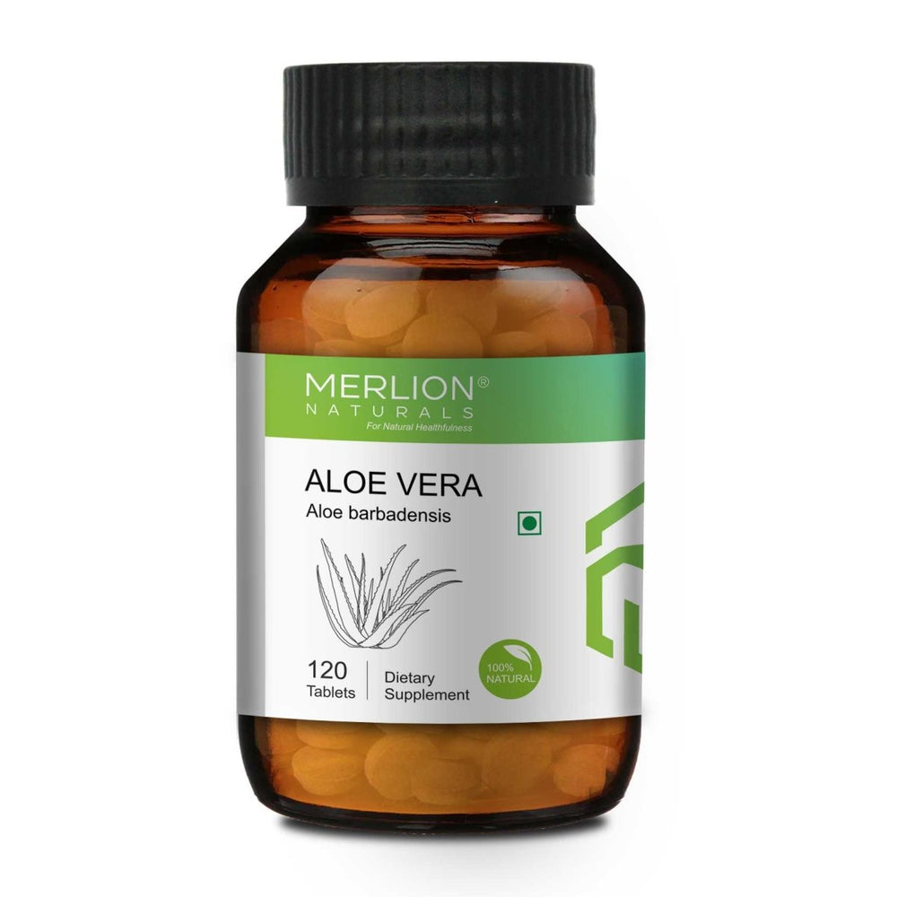 Aloe Vera Tablets 500mg (120 Tablets) - Kreate- Immunity Boosters