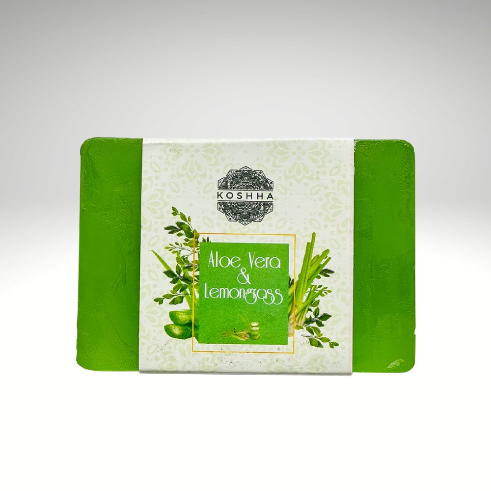 Aloevera & Lemongrass Soap (80g) - Kreate- Soaps