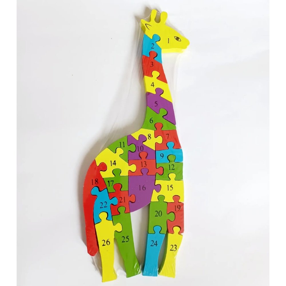 Alphabets & Numbers Puzzle (Giraffe) - Kreate- Toys & Games