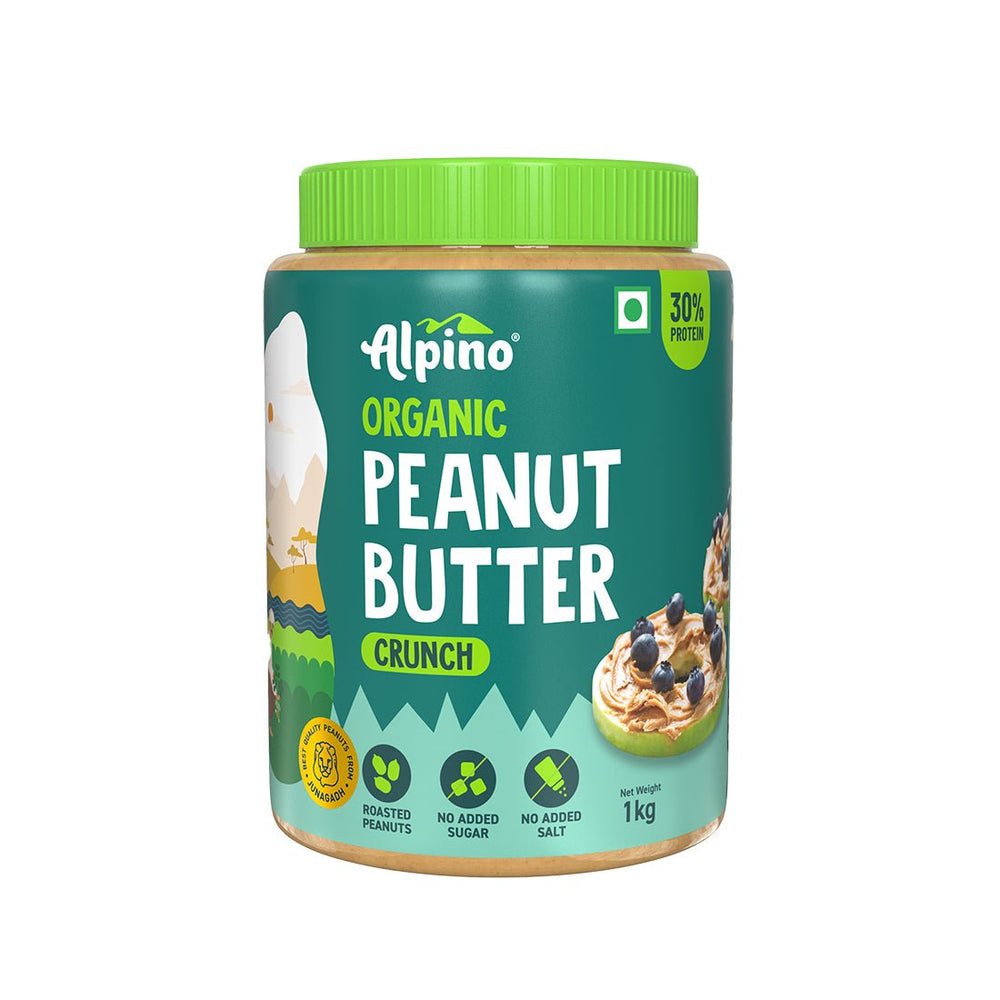 Alpino Organic Natural Peanut Butter Crunch - Kreate- Spreads