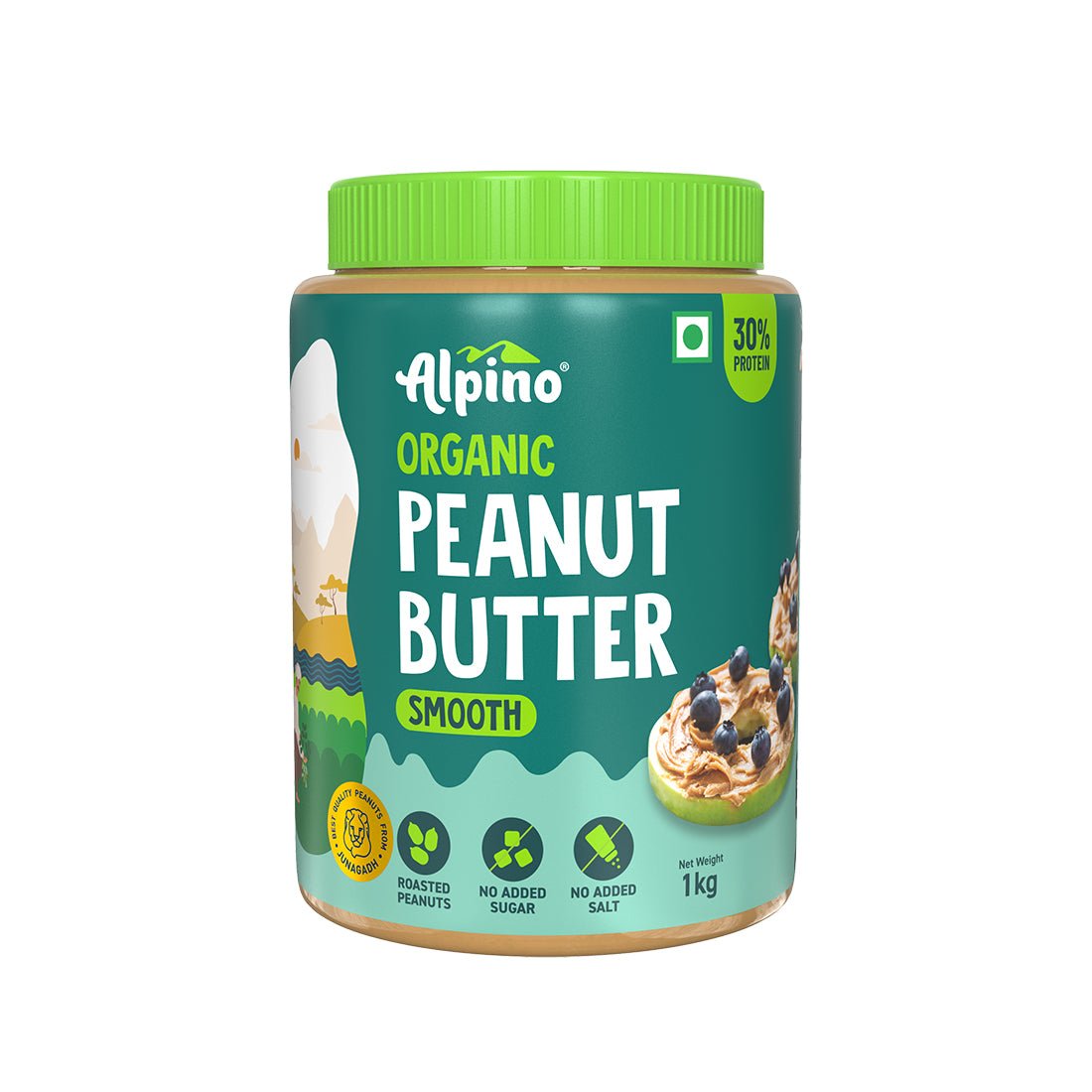 
                  
                    Alpino Organic Natural Peanut Butter Smooth - Kreate- Spreads
                  
                