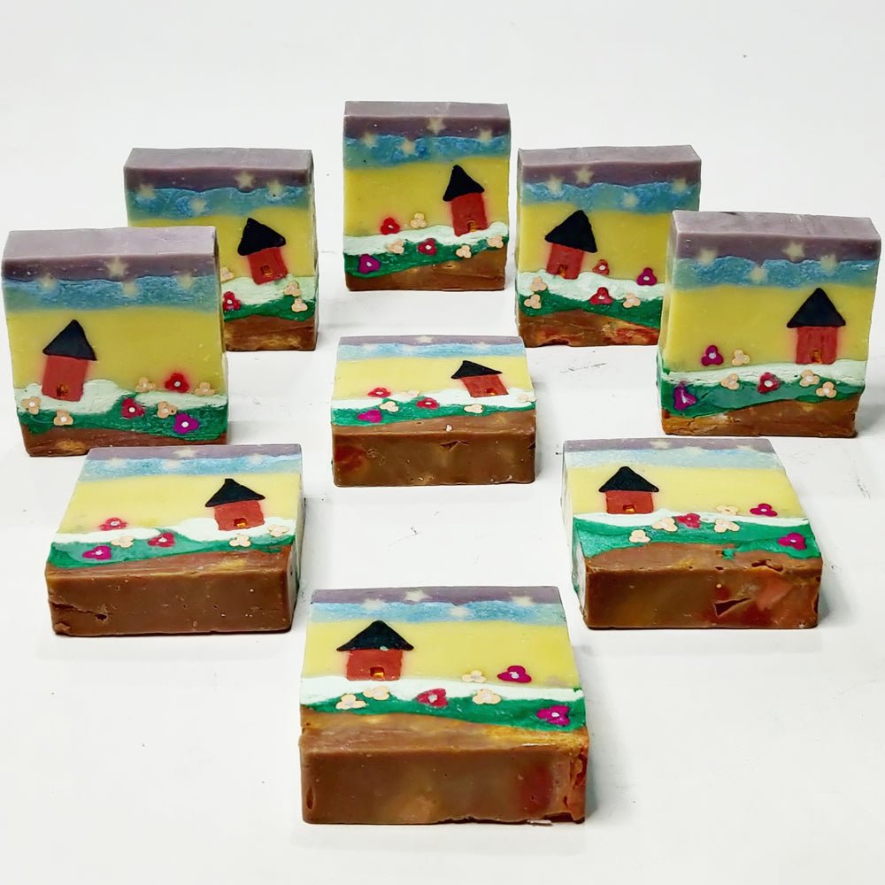 Ambrosia Quaint Village Soap (110g) - Kreate- Soaps