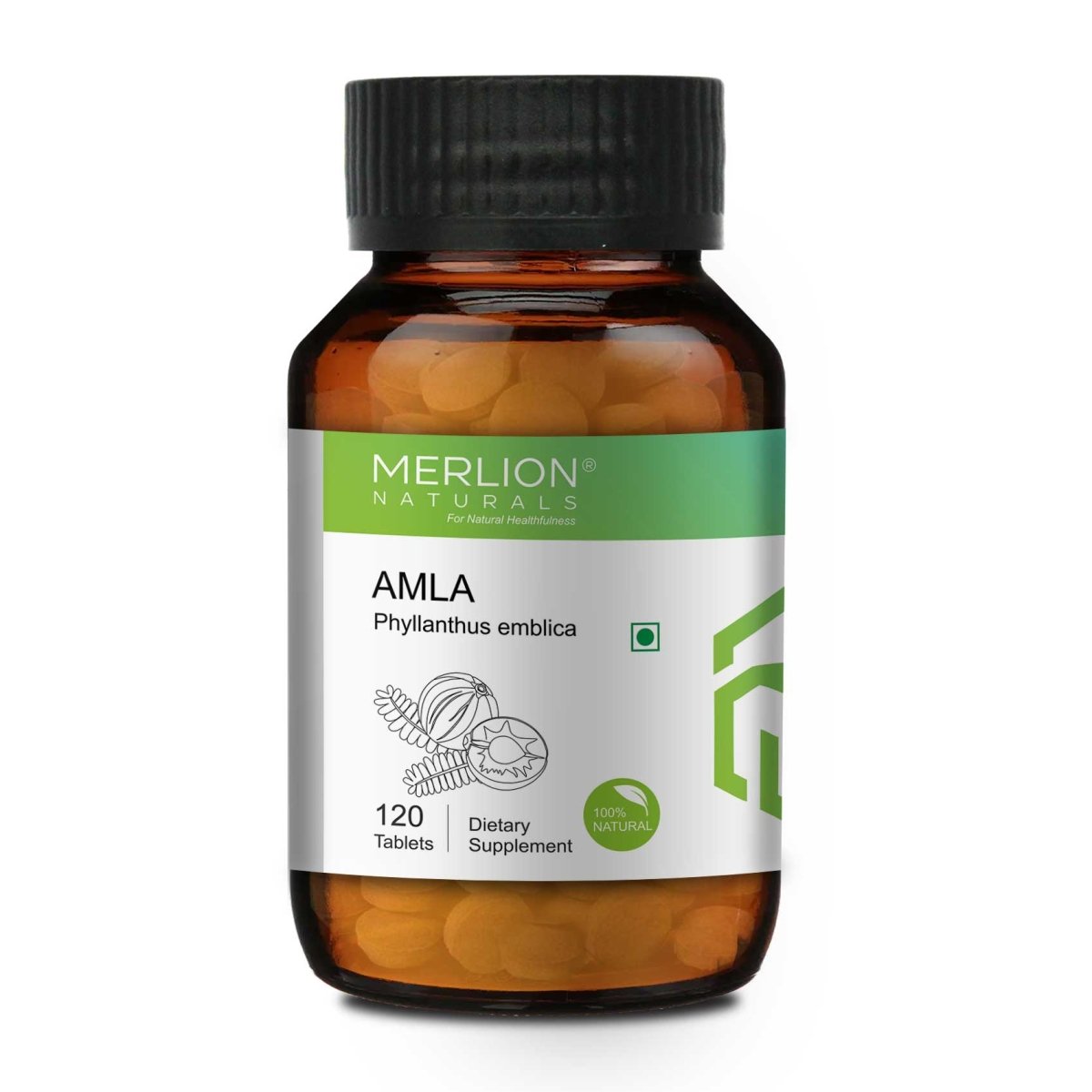 Amla Tablets 500mg (120 Tablets) - Kreate- Immunity Boosters