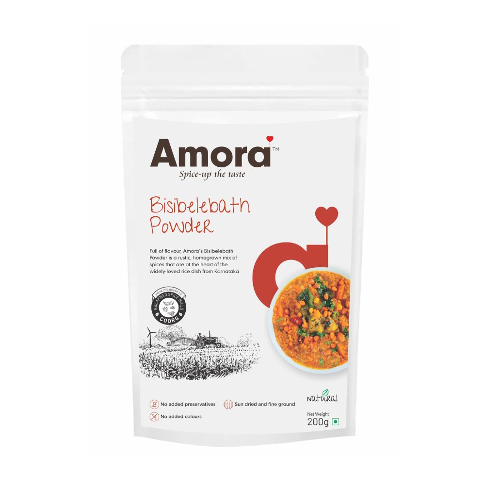 Amora Bisi Bele Bath Powder (200g) - Kreate- Spices & Masalas