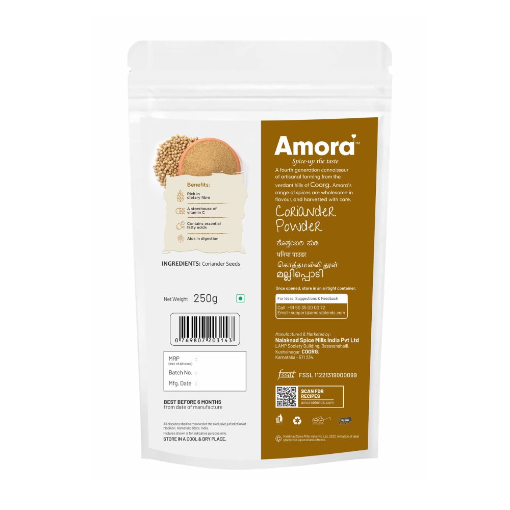 
                  
                    Amora Coriander Powder (250g) - Kreate- Spices & Masalas
                  
                