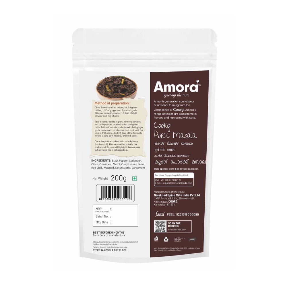 
                  
                    Amora Pork Masala (200g) - Kreate- Spices & Masalas
                  
                