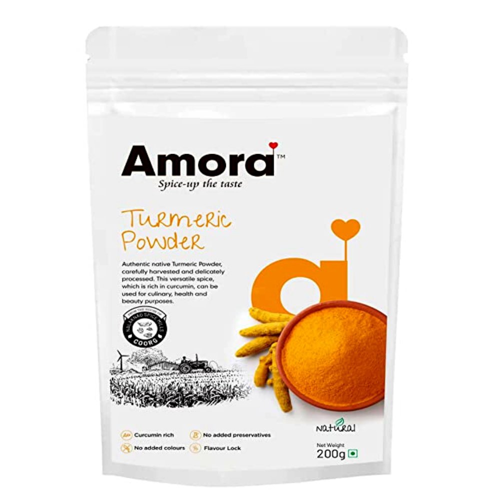 Amora Turmeric Powder (200g) - Kreate- Spices & Masalas