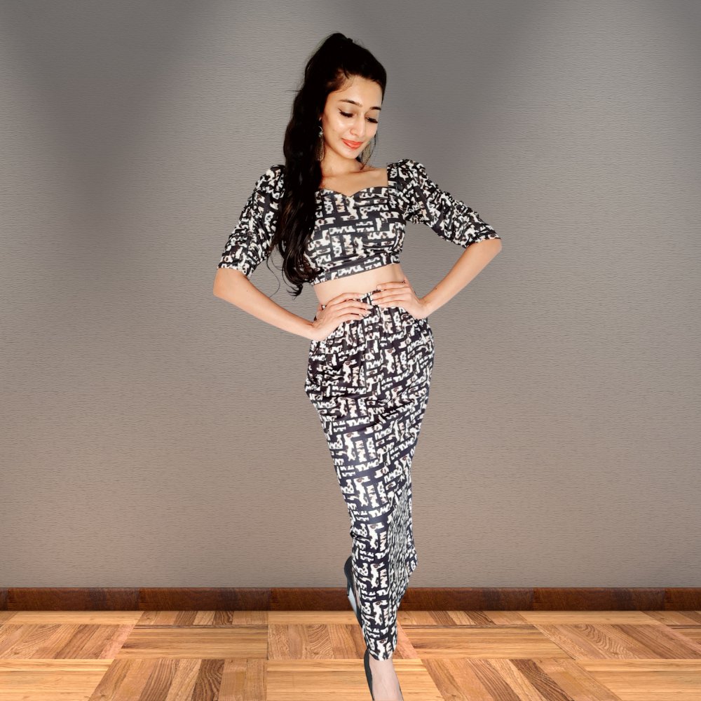 Animal Print Co-ordinate Set - Kreate- Dresses & jumpsuits