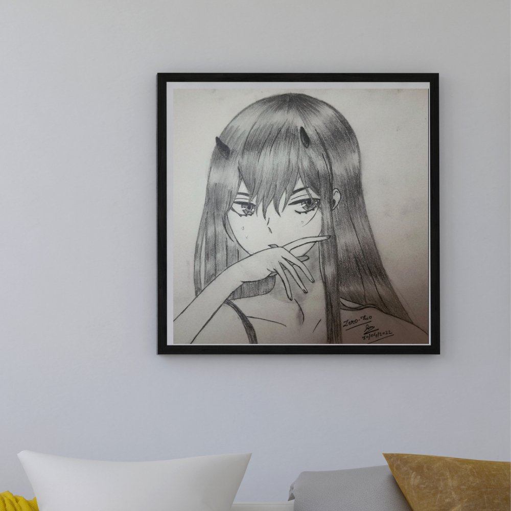 Anime Pencil Sketch Art - Kreate- Painting