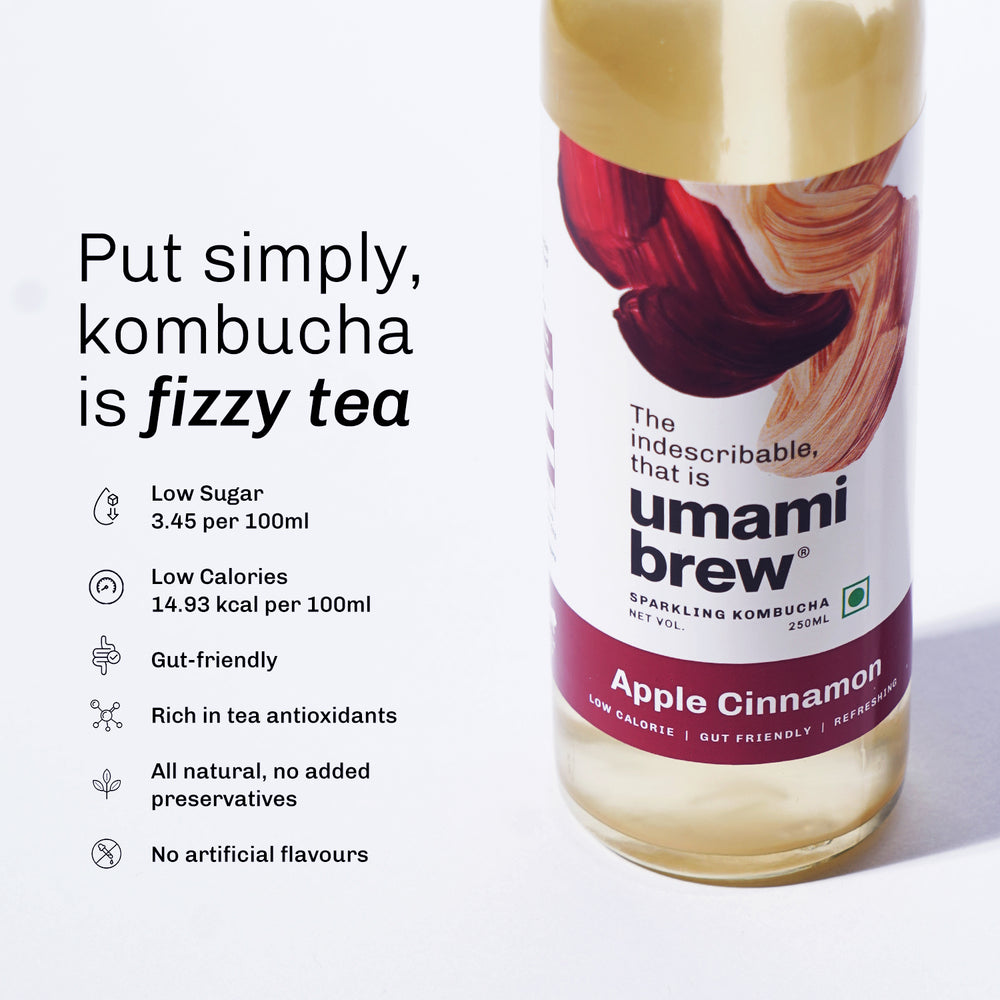 
                  
                    Umami Brew Sparkling Kombucha - Apple Cinnamon Pack of 6 (6X250ml)
                  
                