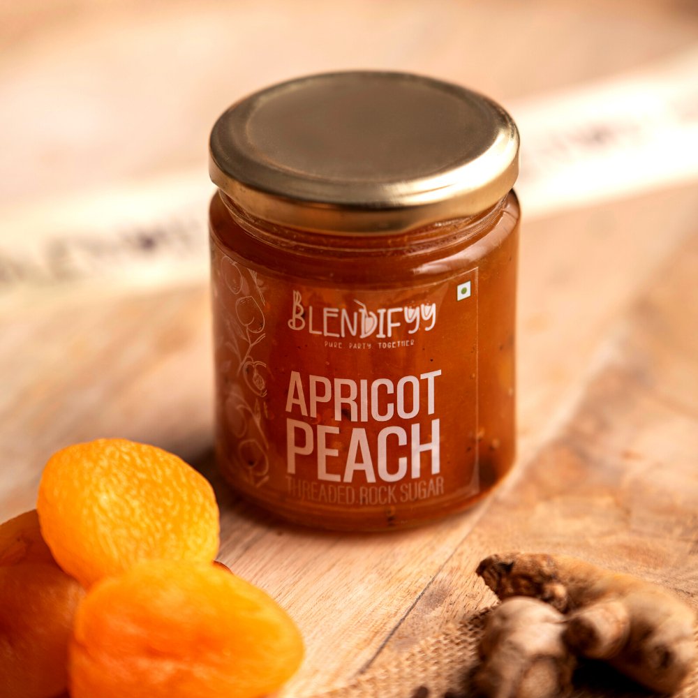 Apricot Peach Jam (300g) - Kreate- Spreads