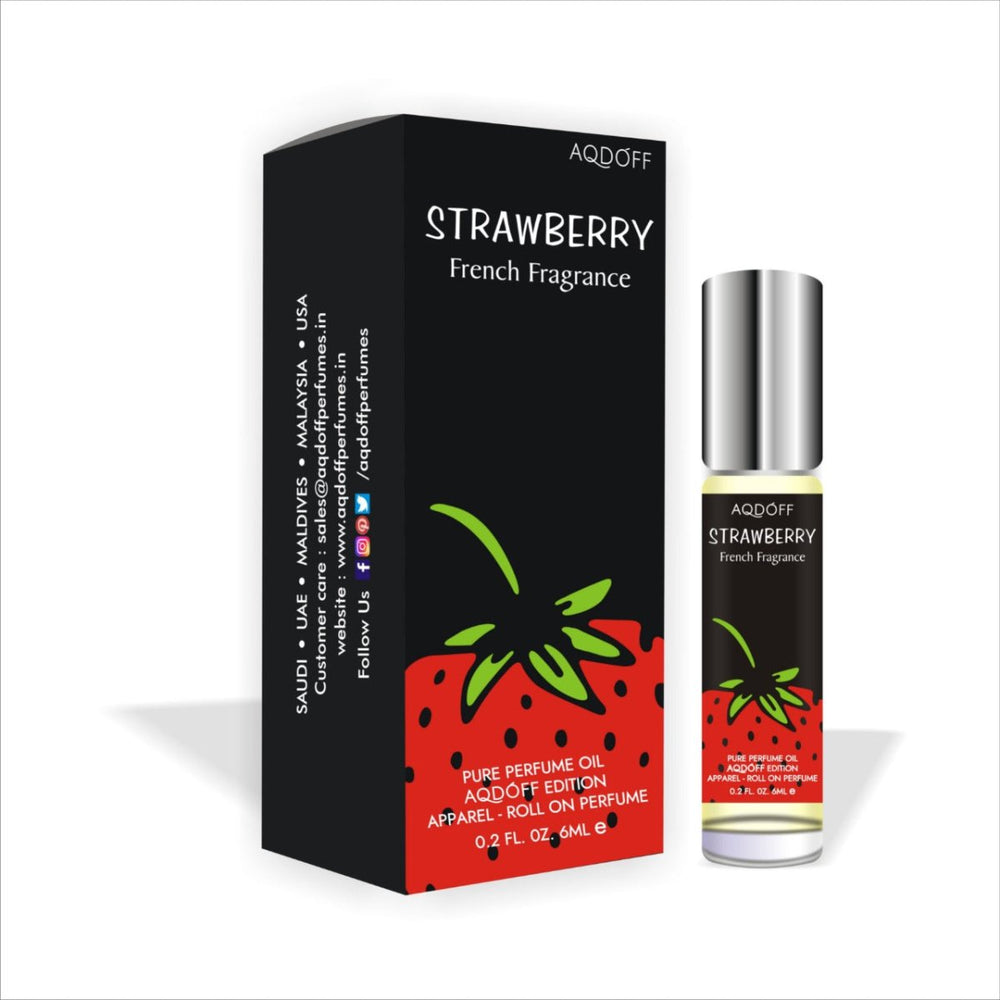 AQDOFF Strawberry Roll On (6ml) - Kreate- Fragrances