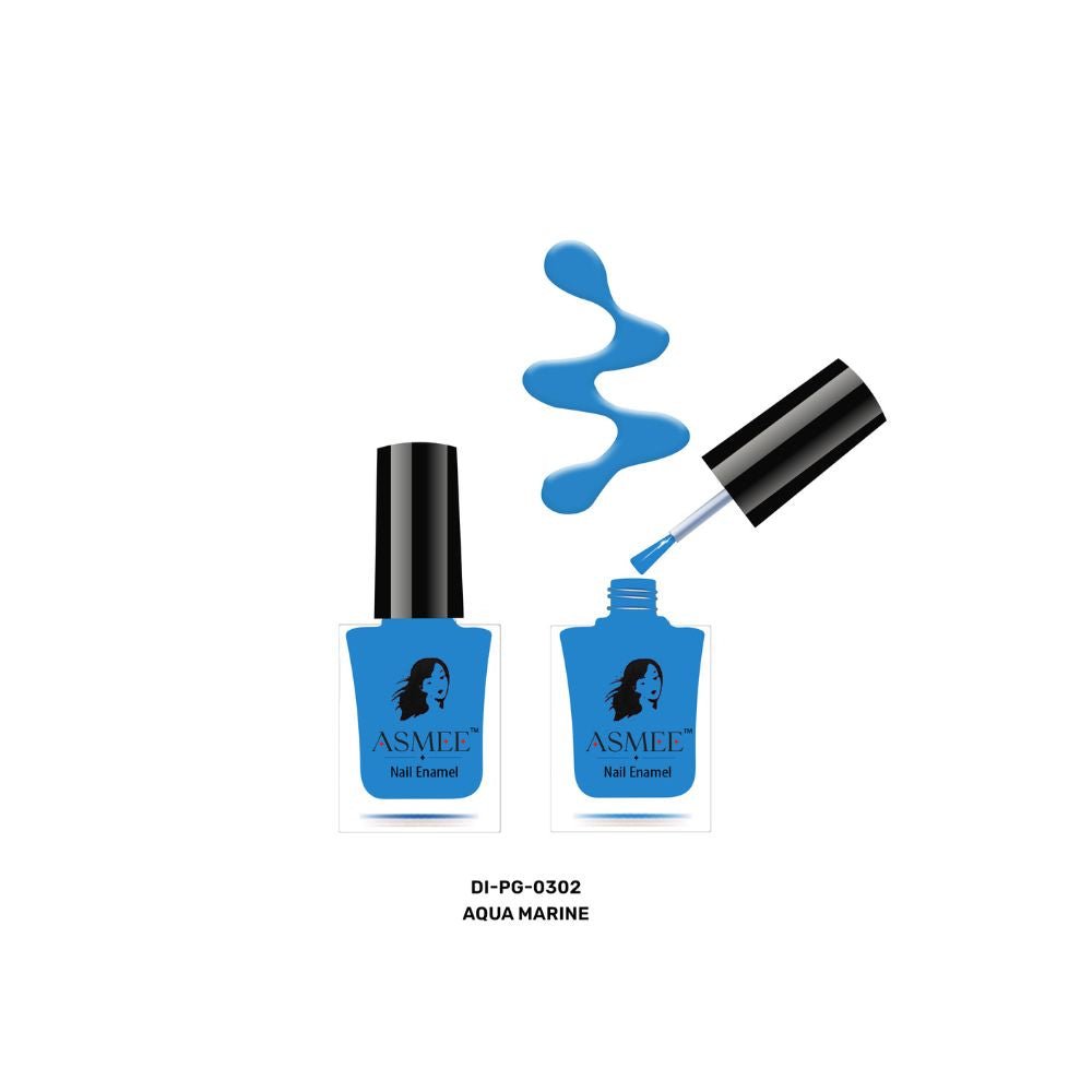 Aqua Marine-Asmee Premium Gel Nail Polish (10ml) - Kreate- Nails