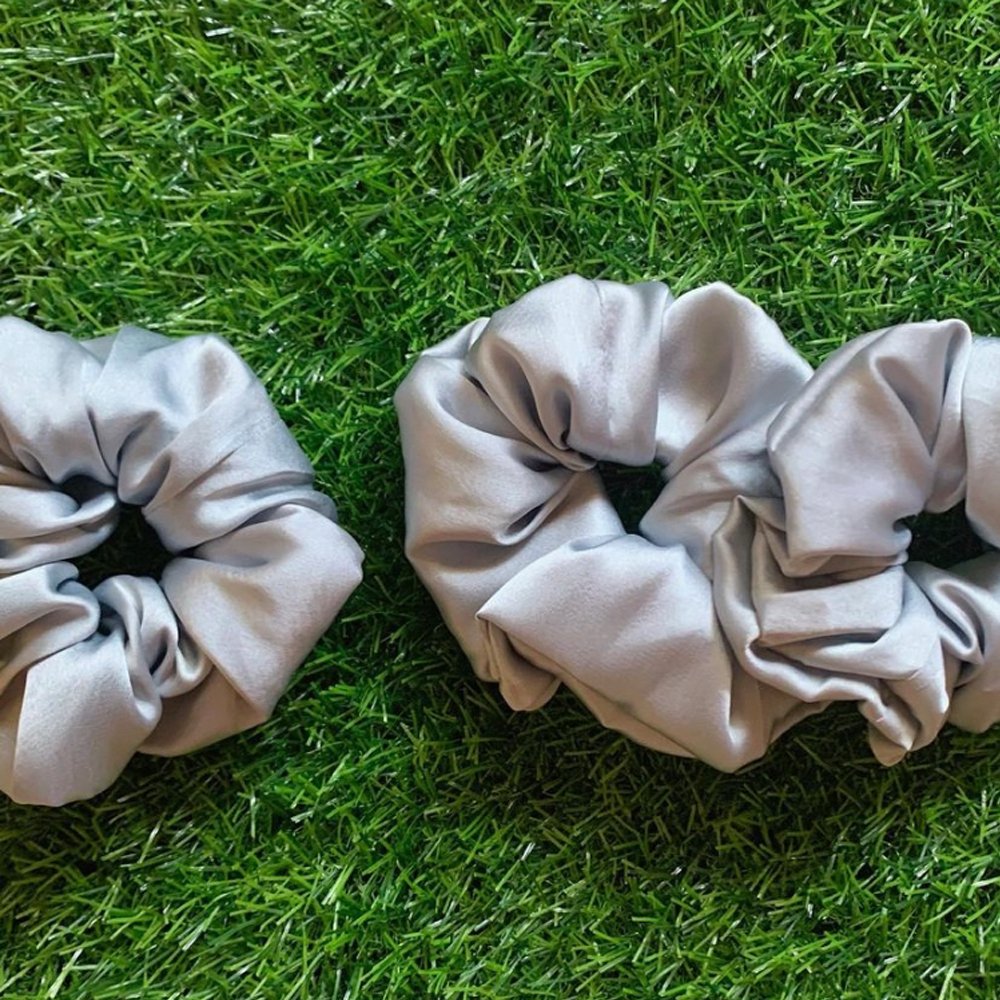 
                  
                    Ash Satin Scrunchies - Kreate- Scrunchies
                  
                