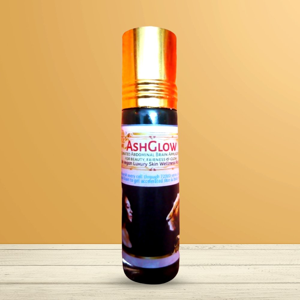 AshGlow: Chemical-Free Curated Roll-on (8ml) - Kreate- Face & Body Oils