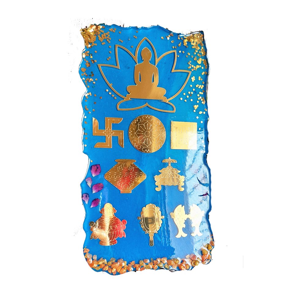 
                  
                    Ashtamangala Resin Framed Wall Décor - Kreate- Wall Decor
                  
                