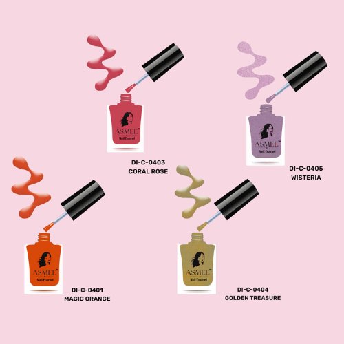 
                  
                    ASMEE Classic Nail Polish Combo (Pack of 4) - Kreate- Nails
                  
                