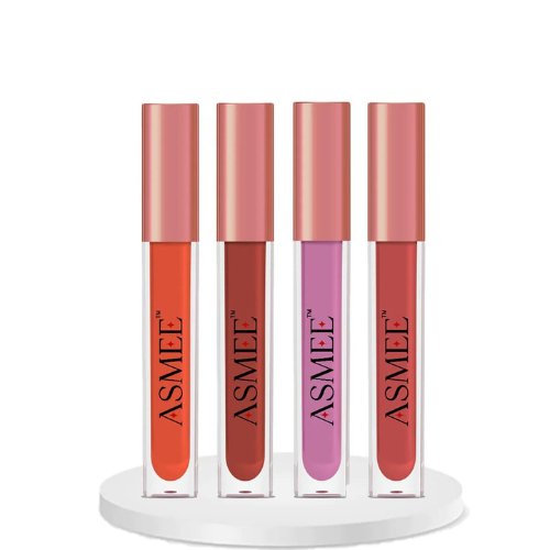 ASMEE Liquid Lipstick Combo (Pack of 4) - Kreate- Lips