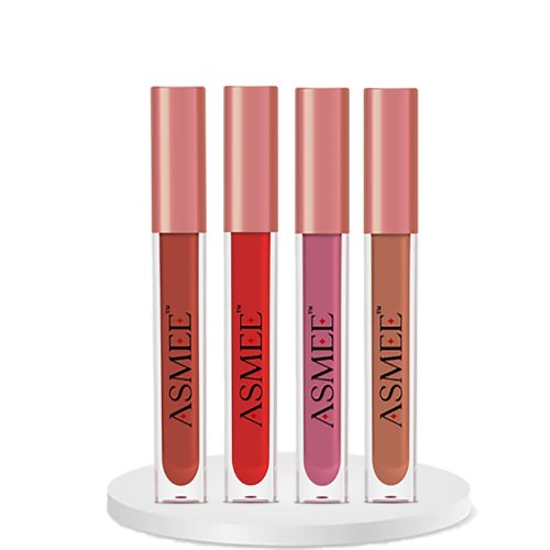 ASMEE Liquid Lipstick Combo (Pack of 4) - Kreate- Lips