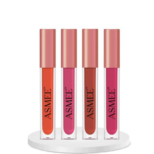 ASMEE Liquid Lipstick Combo (Pack of 4) - Kreate- Lips