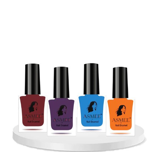 ASMEE Premium Gel Nail Polish Combo (Pack of 4) - Kreate- Nails