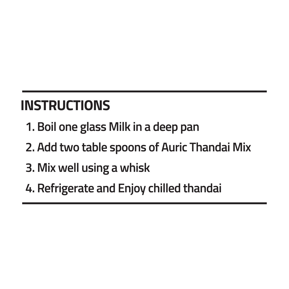 
                  
                    Auric Beverages Instant Ayurvedic Thandai (250g) - Kreate- Sharbats & Concentrates
                  
                