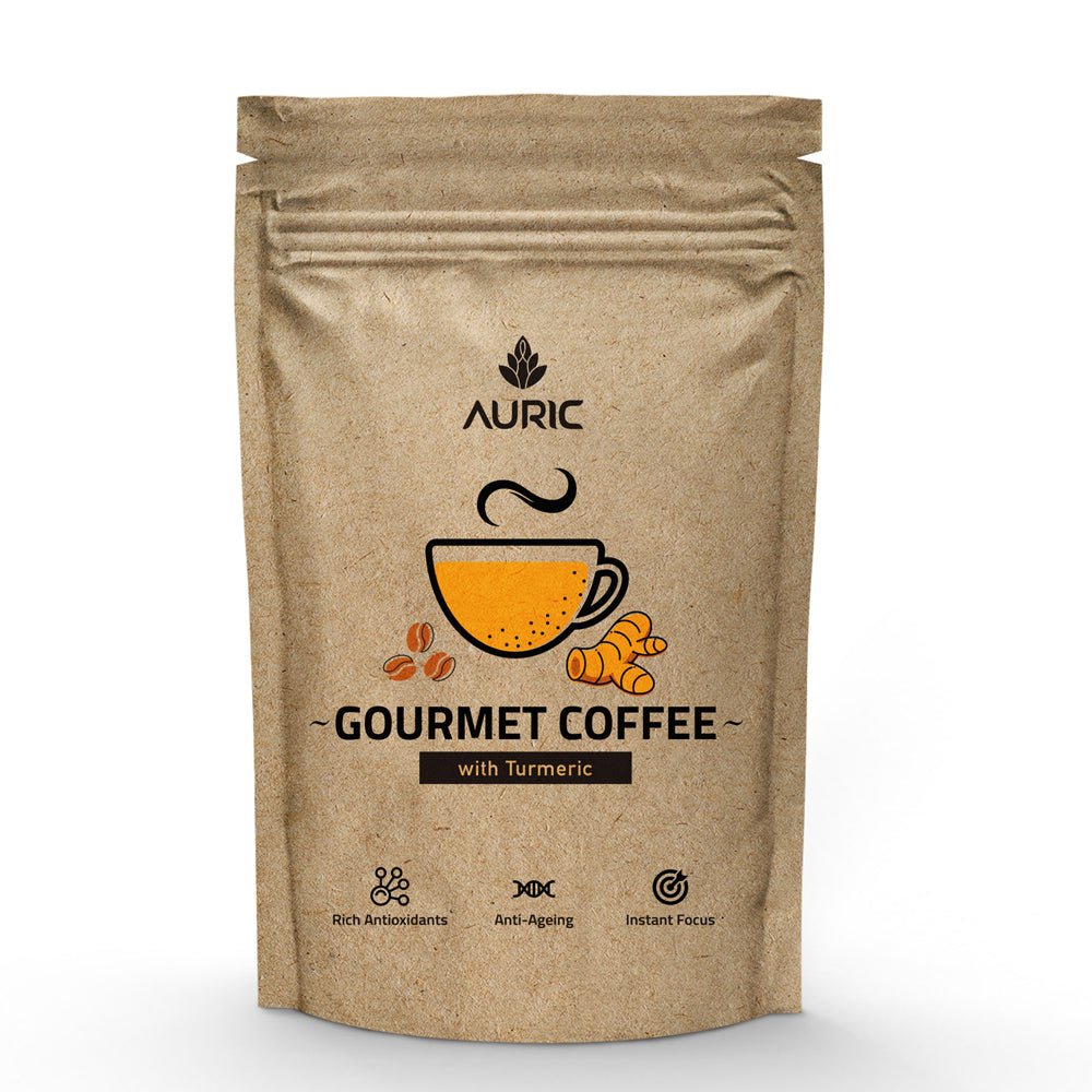 
                  
                    Auric Curcumin Rich Turmeric Gourmet Coffee (200g) - Kreate- Coffee
                  
                