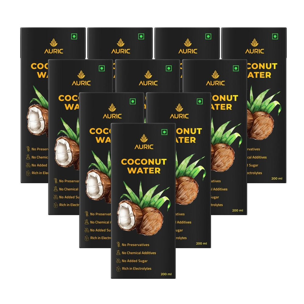 Auric Tender Coconut Water (Pack of 10) - Kreate- Juices & Shakes