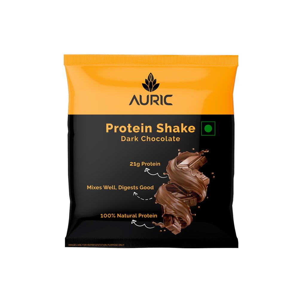 Auric Vegan Protein Powder (Dark Chocolate Flavor) (8 Sachet) - Kreate- Protein Bars & Powders