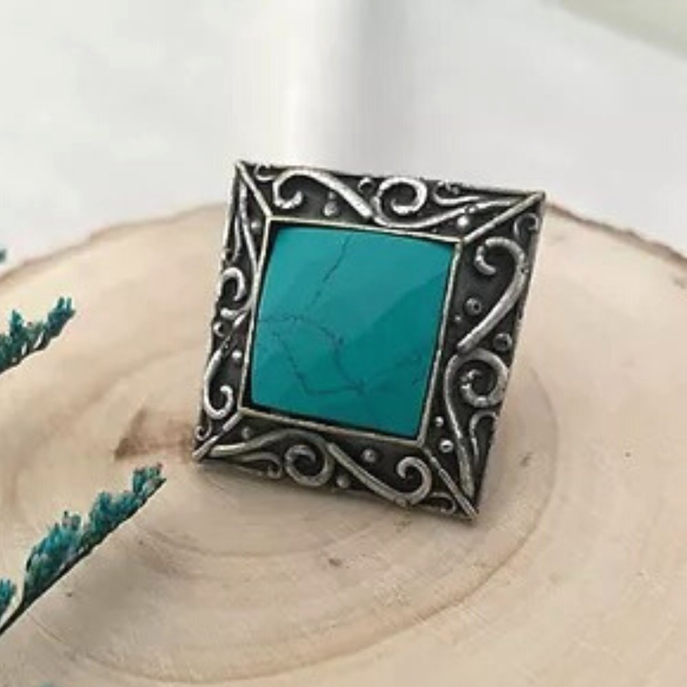 
                  
                    Ava - Blue Stone Statement Ring - Kreate- Rings
                  
                