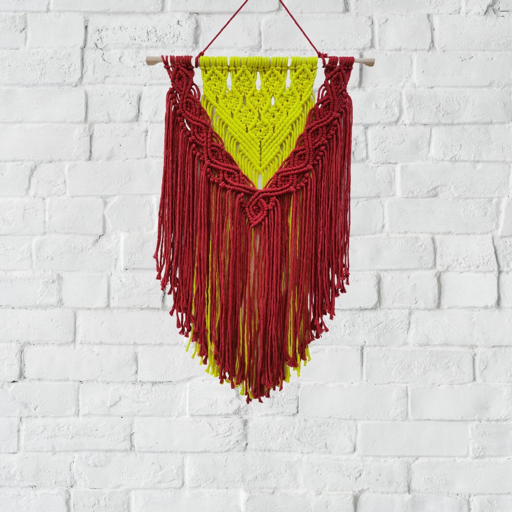 Ayoni Decor Macrame Coloured Wall Hanging - Kreate- Wall Decor