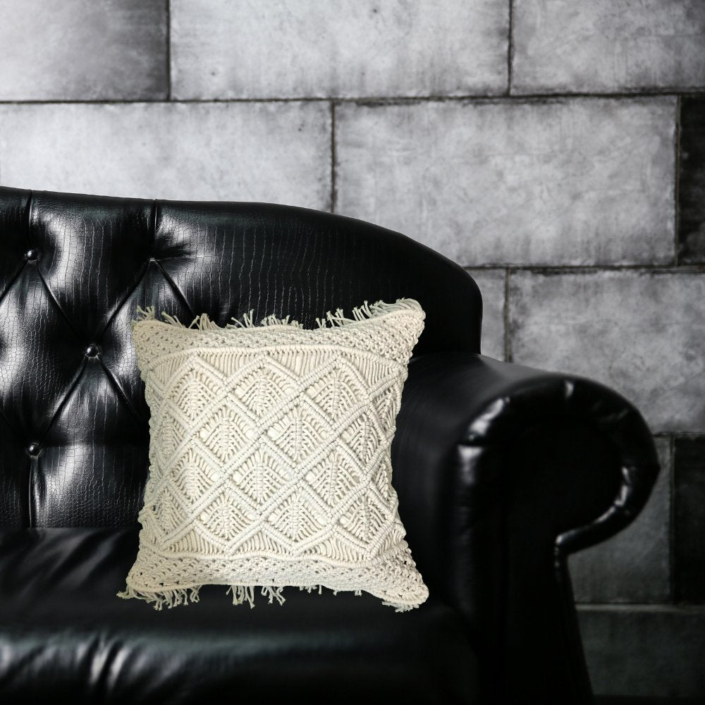 Ayoni Decor Macrame Cushion Cover - Kreate- Cushions & Covers