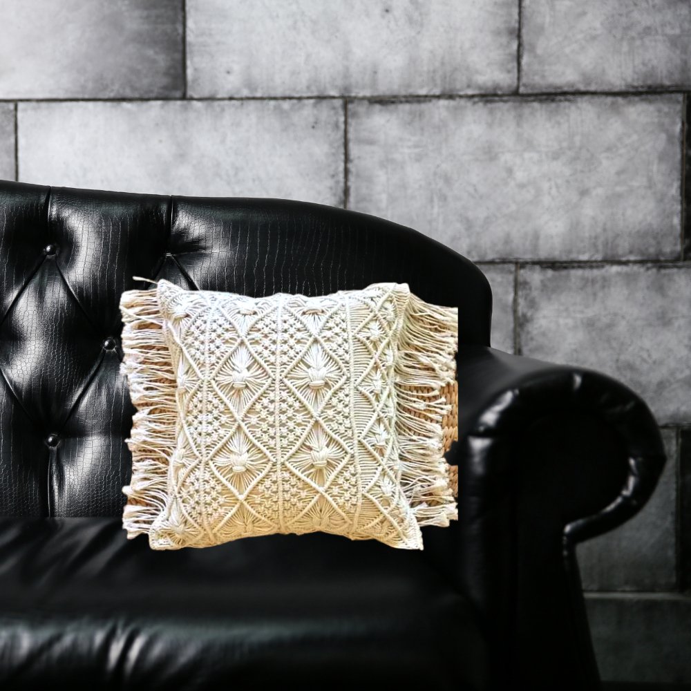 Ayoni Decor Macrame Cushion Cover - Kreate- Cushions & Covers