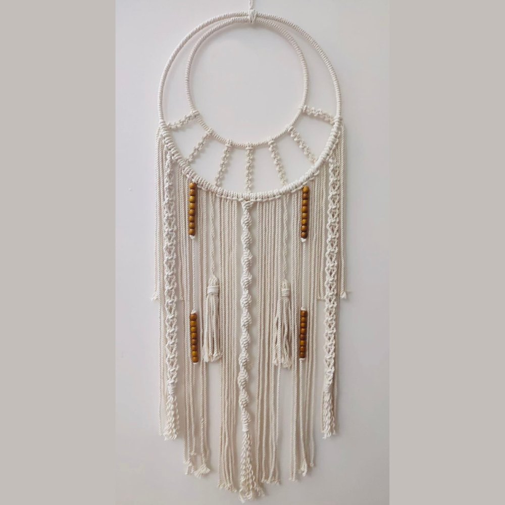 
                  
                    Ayoni Decor Macrame Round Beaded Wall Hanging - Kreate- Wall Decor
                  
                