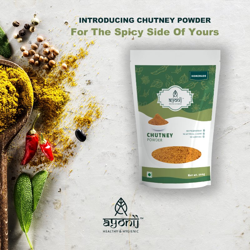 Ayonij Homemade Chutney Powder (200g) - Kreate- Chutneys & Pudi