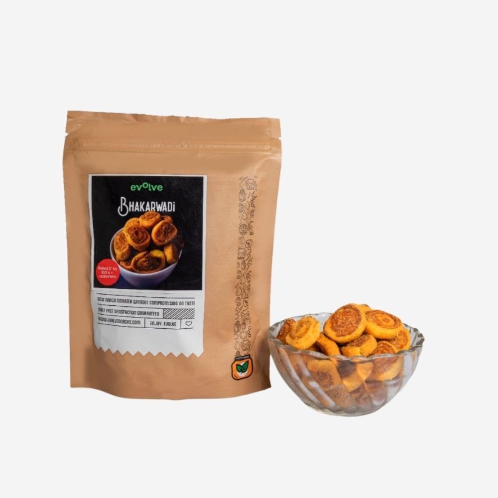 Baked Bhakarwadi (Pack of 3) - Kreate- Munchies