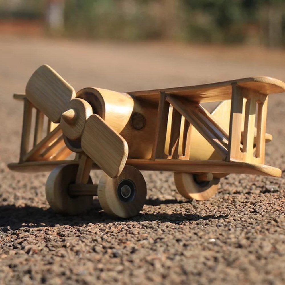 Bamboo Biplane - Kreate- Toys & Games